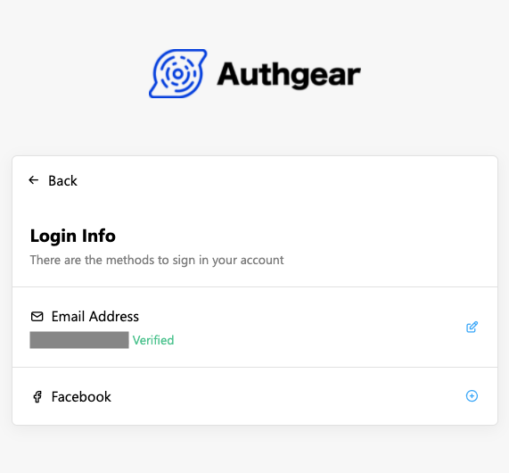 Your end-users can connect to their Facebook account in User Settings page